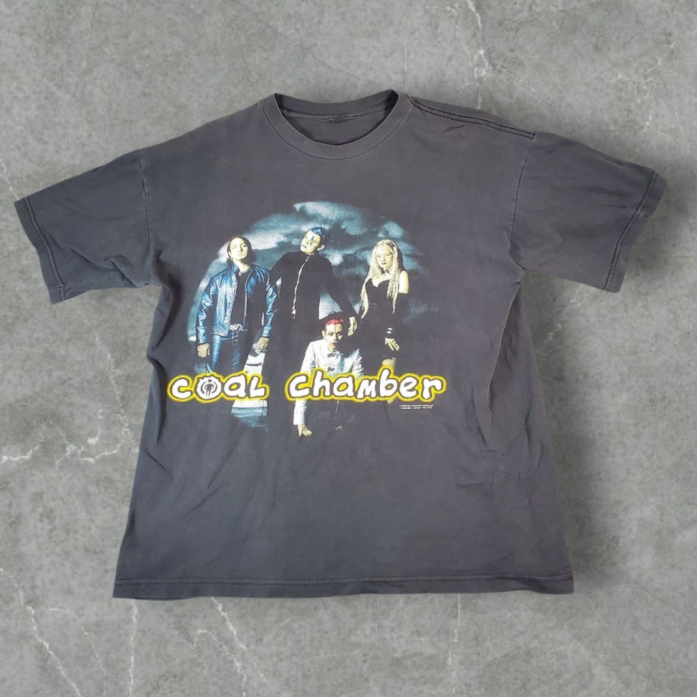 Vintage‎ Coal Chamber Shirt Mens Large Black 2000 Nu Metal Blue Grape Rare Band